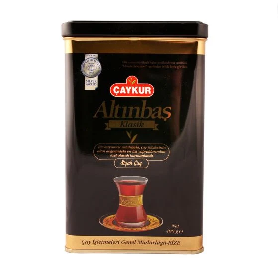 Caykur Altinbas Klasik Black Tea Metal Box - 14.11oz