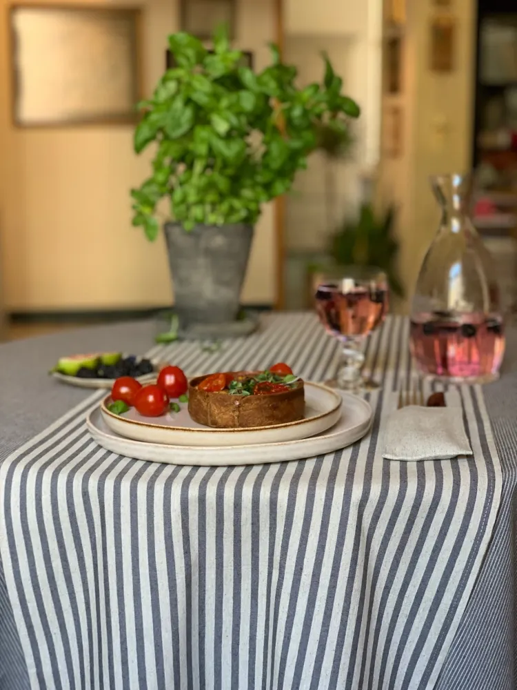 Absorberande Bomull Table Runner, Recycled Fabric - Nord 1 190