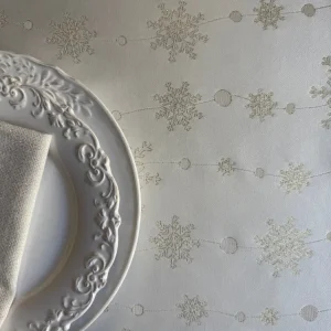 Rectangular Tablecloth - Golden Snowfall Formal Dining 330