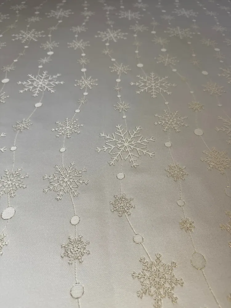 Rectangular Tablecloth - Golden Snowfall Formal Dining 330