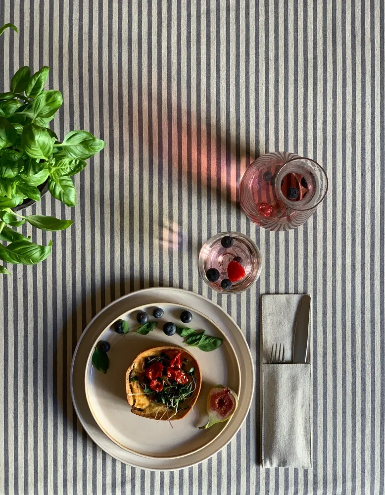 Rectangular Tablecloth, Recycled Fabric - Nord 1 Non-Slip Backing 330
