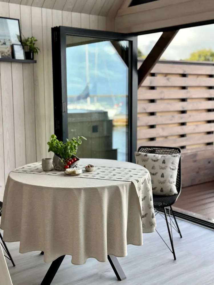 Round Tablecloth, Recycled Fabric - Nord 3 75in