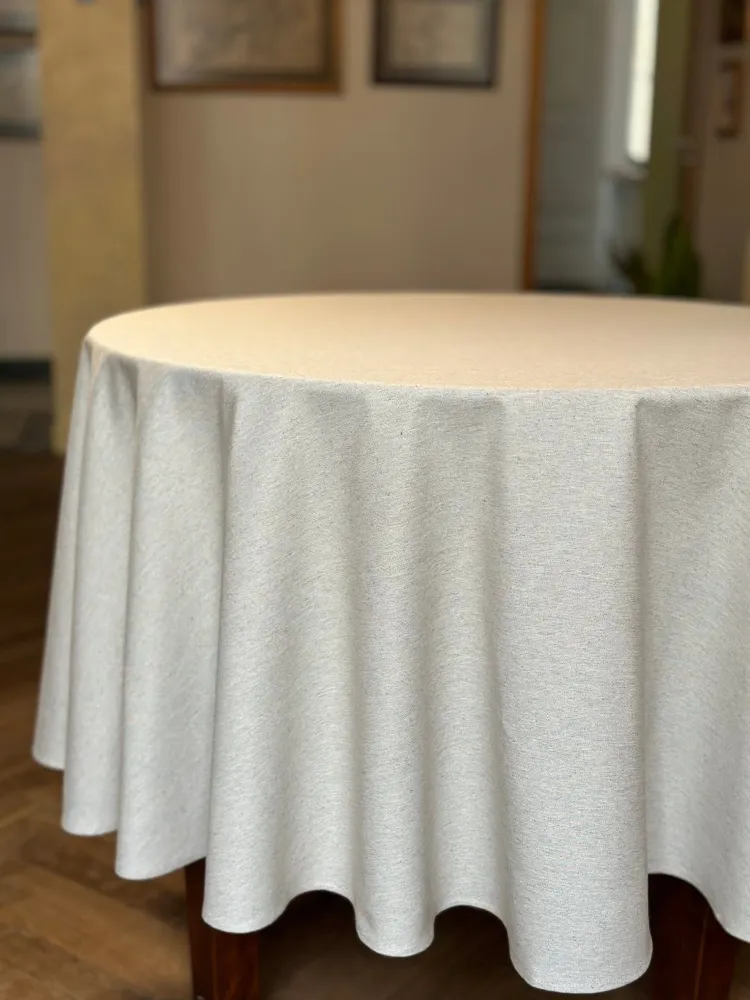 Round Tablecloth, Recycled Fabric - Nord 3 75in