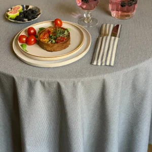 Round Tablecloth, Recycled Fabric - Nord 2 75in
