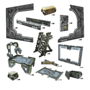 Battle Systems: Arrival Bay - Sci-Fi Spelutrustning - 12 Piece Set