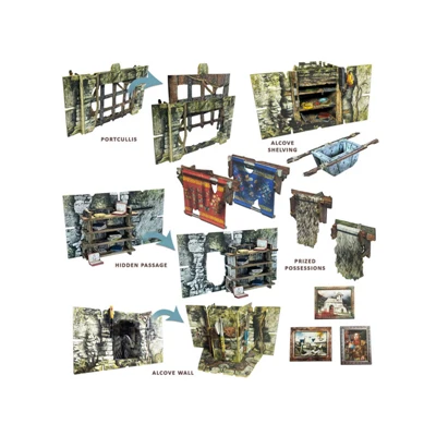 Battle Systems - Crypts och Caverns Dungeon Upgrade Pack - 12 Piece Set