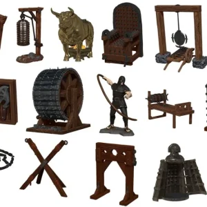 Elegant Tempered Glass WarLock Tiles: Accessory - Torture Chamber
