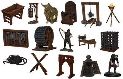 Elegant Tempered Glass WarLock Tiles: Accessory - Torture Chamber