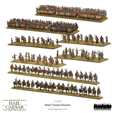 Hail Caesar Epic Battles: Allierade Trupper Division - EN | Microwave Safe |