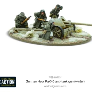 Tysk Heer 75mm Pak 40 Anti-tank Kanon (Vinter)