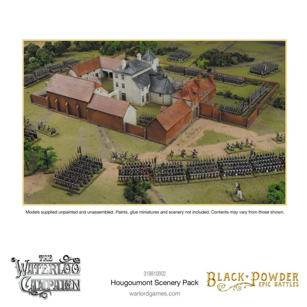 Unbreakable Polycarbonate Black Powder Epic Battles: Waterloo - Hougoumont Landskapspaket