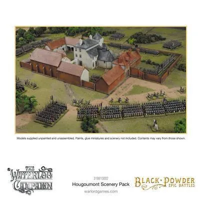 Unbreakable Polycarbonate Black Powder Epic Battles: Waterloo - Hougoumont Landskapspaket