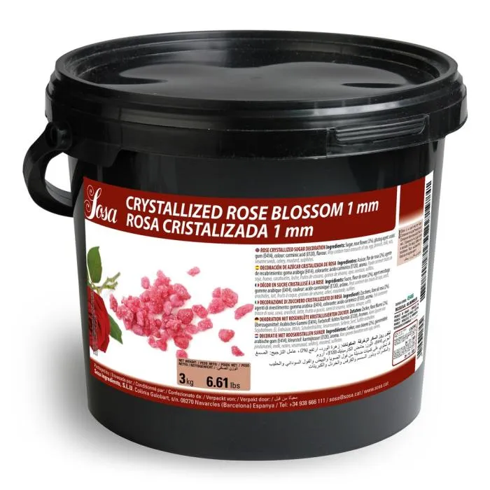 Kristalliserade rosenblad 1 mm – 3 kg