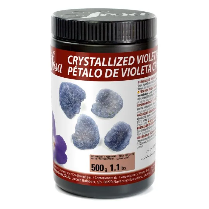 Kristalliserade violblad 1 mm – 500 g