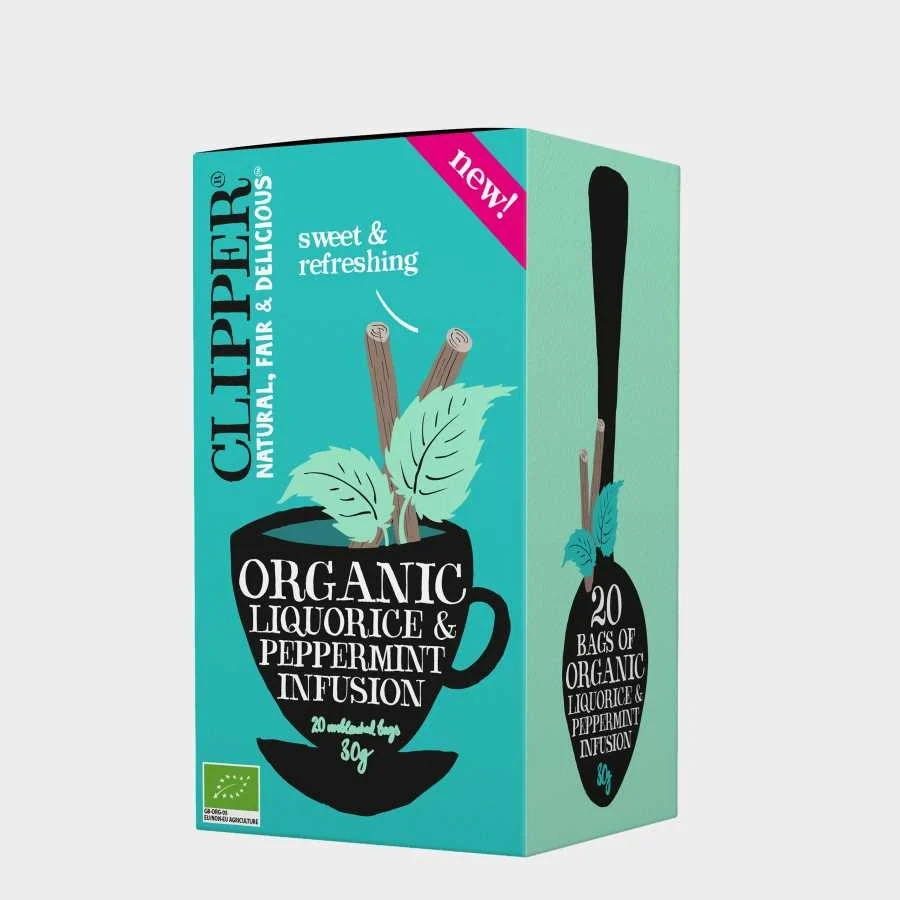 Lakrits och pepparmint örtte, 20 påsar, 30 g