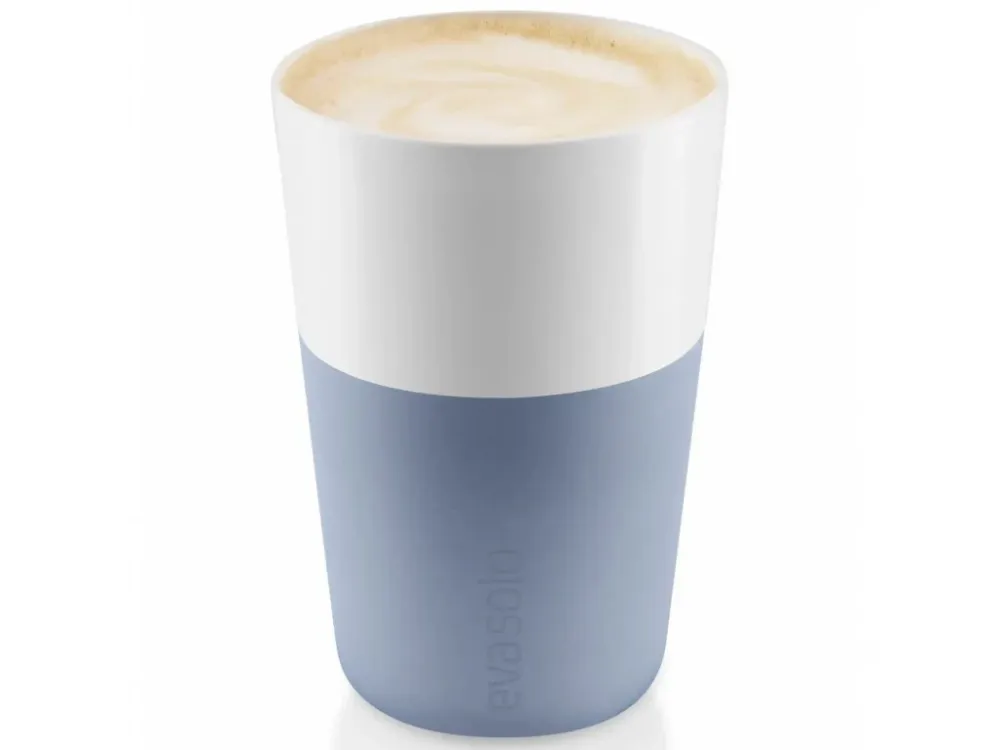 Eva Solo Caffe latte-mugg, place i 2 delar, 360 ml, blå