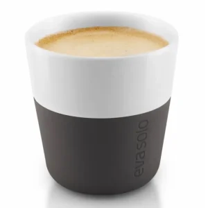 Eva Solo Espressokopp 80 ml, ordna i 2 delar, med silikonöverdrag, kolsvart