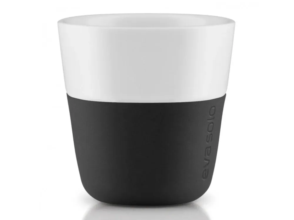 Eva Solo Espressokopp 80 ml, ordna i 2 delar, med silikonöverdrag, kolsvart