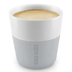 Eva Solo Espressokopp 80 ml, place i 2 delar, med silikonöverdrag, ljusgrå Eva Solo