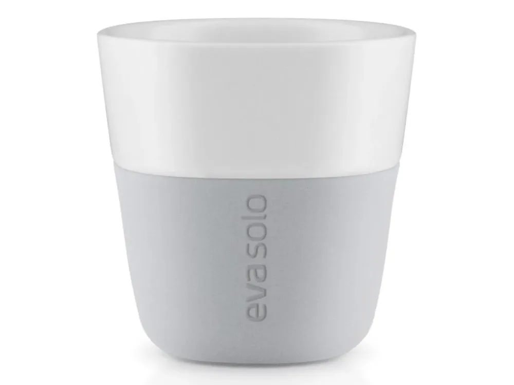 Eva Solo Espressokopp 80 ml, place i 2 delar, med silikonöverdrag, ljusgrå Eva Solo