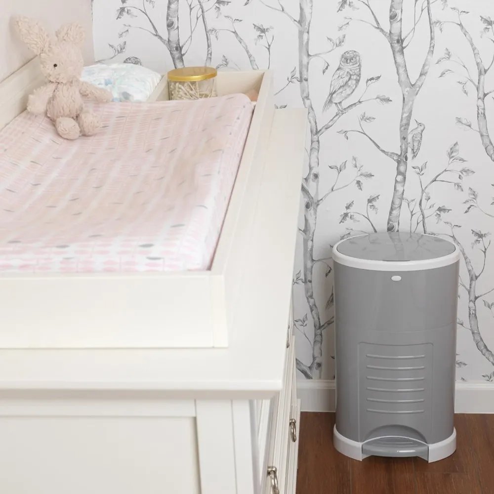 Korbell papperskorg för blöjor, 16 liter, grå, T-KOR-M250DSG