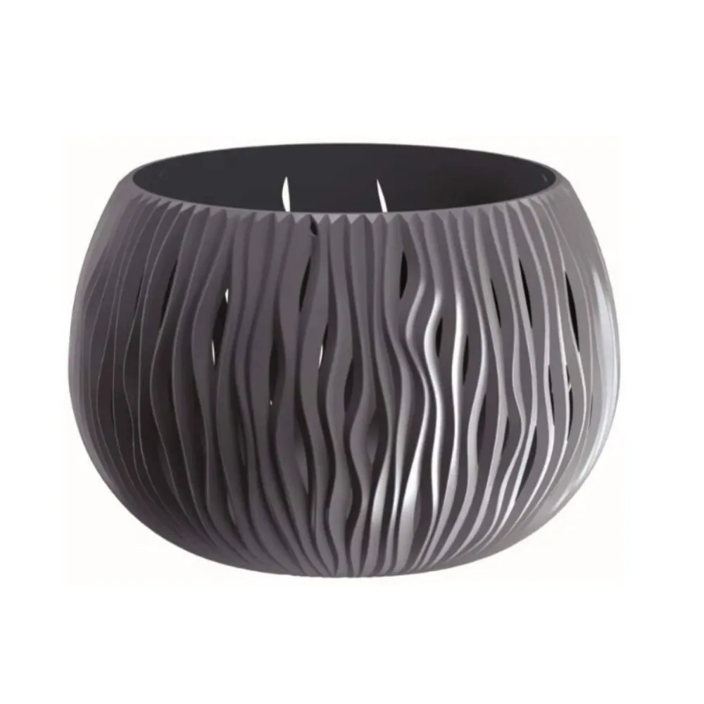 Kruka med insats Prosperplast Sandy Bowl DSK480 antracit