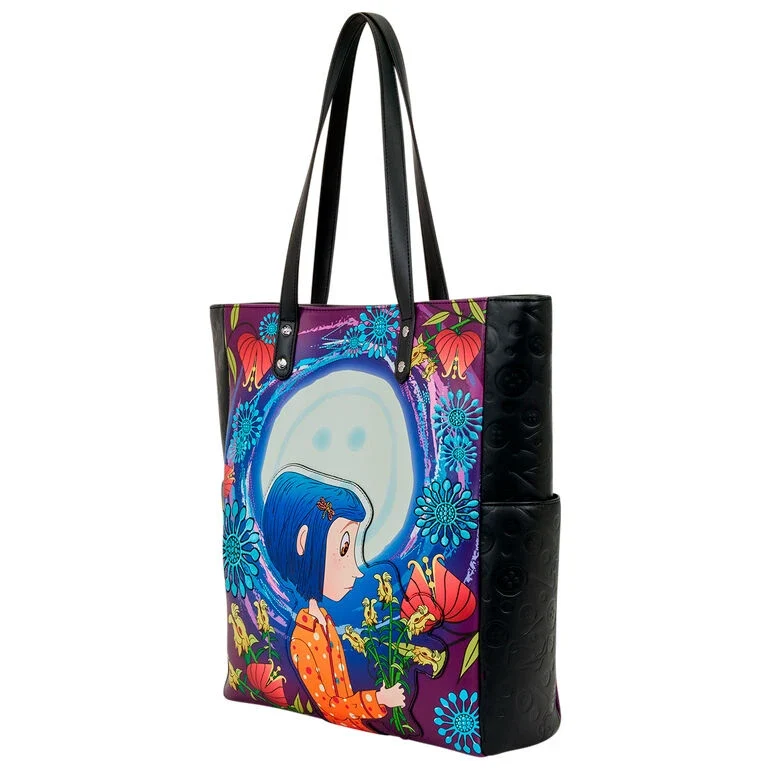 Loungefly Coraline Worlds Laika shoppingväska