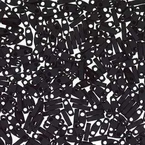 Miyuki Quarter Tila - Low-sheen Black 5x1,2mm - 5 gram