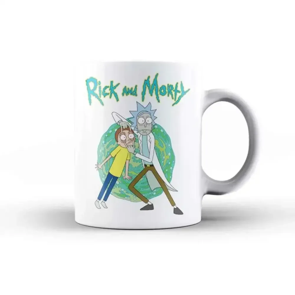 Rick and Morty Open Your Eyes Mug - Kaffe och Te Med Multiversumstema