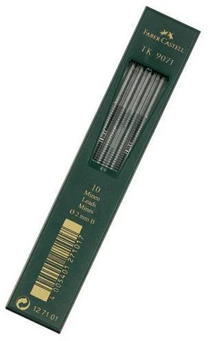 Ritstift Faber-Castell TK9071 3,15mm 6B, 10 stift/etui