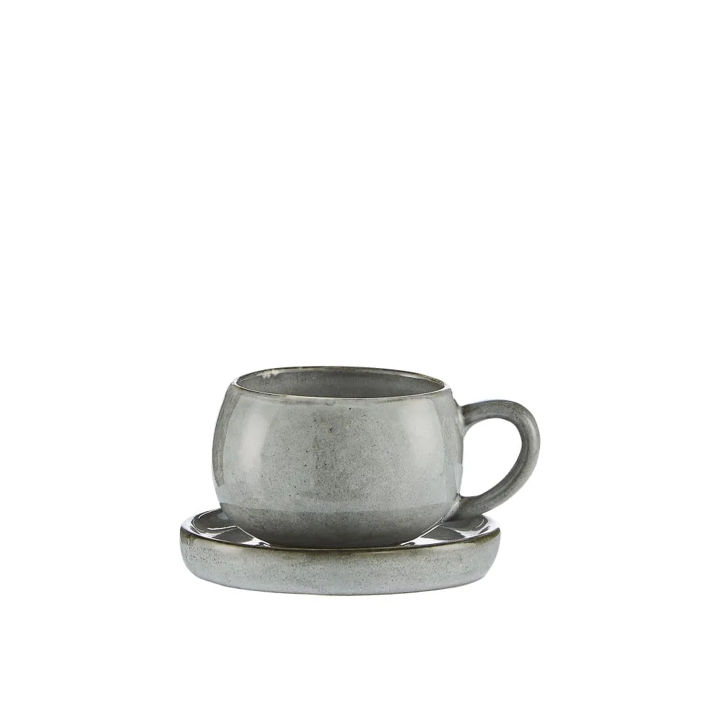 Amera espressokopp 8cl, Grå Brushed Stainless