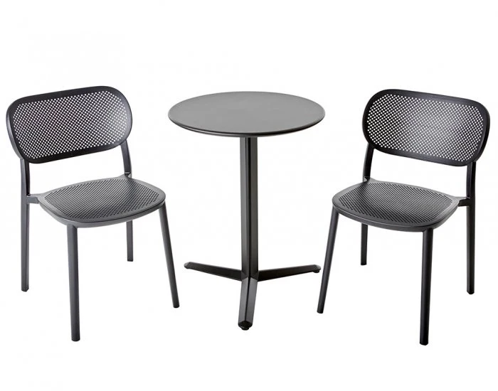 Arket Cafégrupp 60cm ink 2st Nuta Stolar Onyx