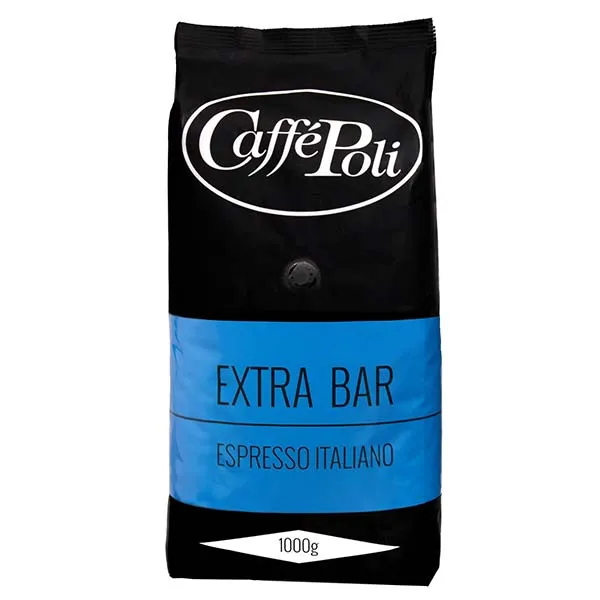 Caffè Poli Extra Bar Kaffebönor 80/20% Azure – 1000g