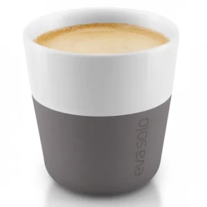 Eva Solo Espressokopp 80 ml, place i 2 delar, silikonbelagd, grå