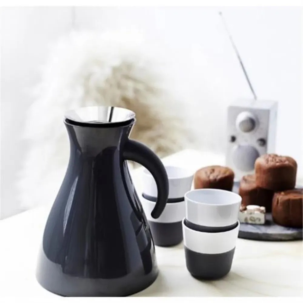 Eva Solo Espressokopp 80 ml, place i 2 delar, silikonbelagd, grå
