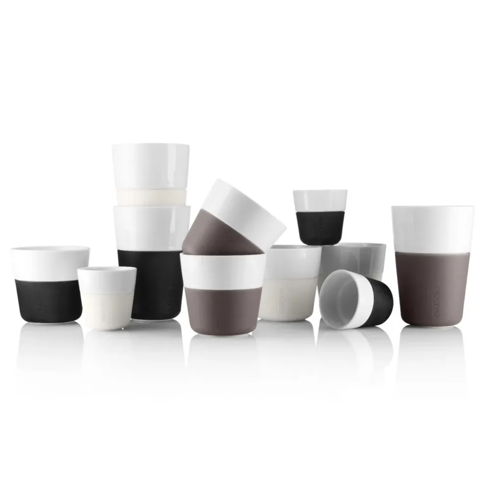 Eva Solo Espressokopp 80 ml, place i 2 delar, silikonbelagd, grå
