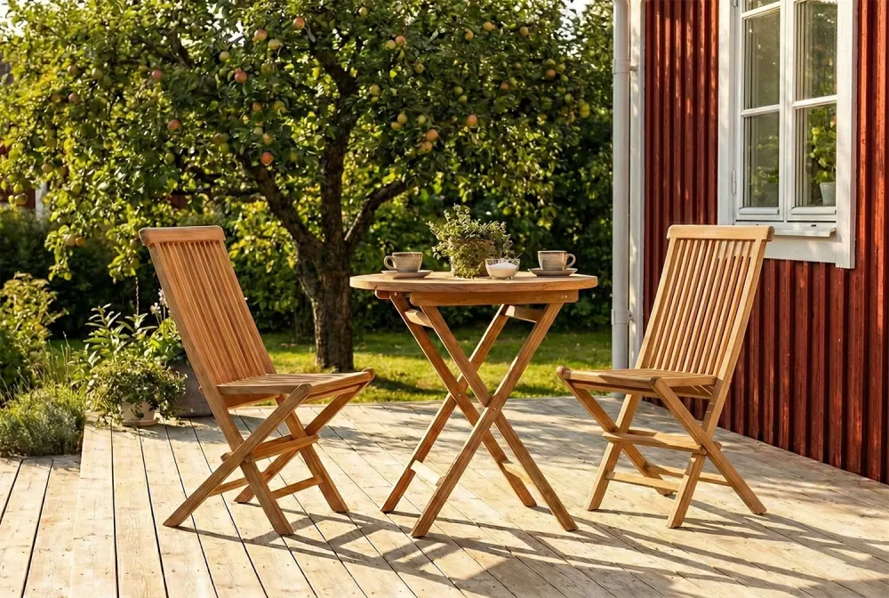 Rimini Cafegrupp 70 cm Teakwood