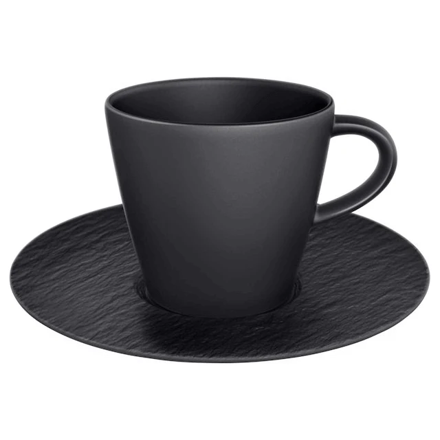 Villeroy & Boch Manufacture Rock Kaffekopp Med Fat Onyx 22 cl