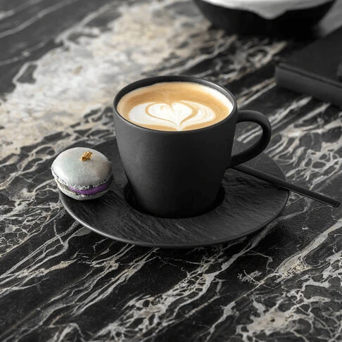 Villeroy & Boch Manufacture Rock Kaffekopp Med Fat Onyx 22 cl