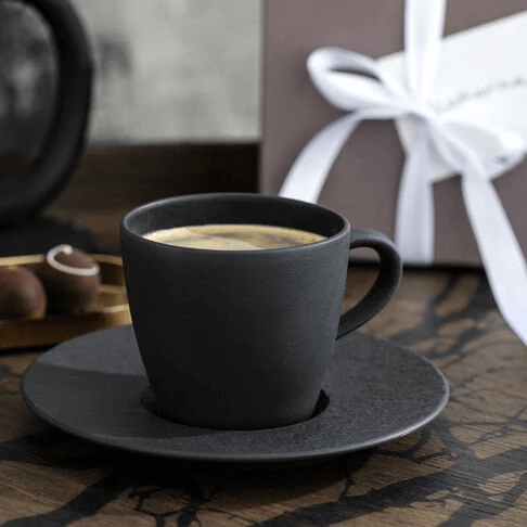 Villeroy & Boch Manufacture Rock Kaffekopp Med Fat Onyx 22 cl