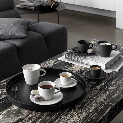 Villeroy & Boch Manufacture Rock Kaffekopp Med Fat Onyx 22 cl