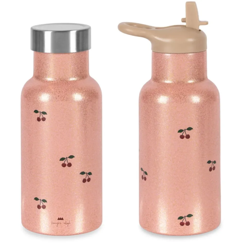 Konges Sløjd Cherry Glitter Glitter Thermo Flaska