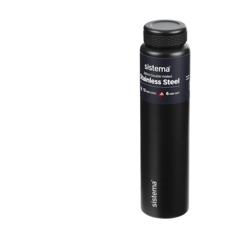 Sistema Black Stainless Steel Dricksburk 280 Ml