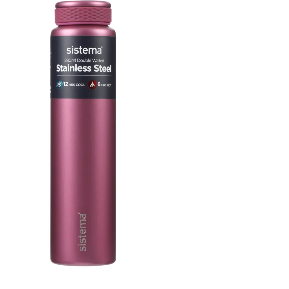Sistema Fig Purple Stainless Steel Dricksburk 280 Ml