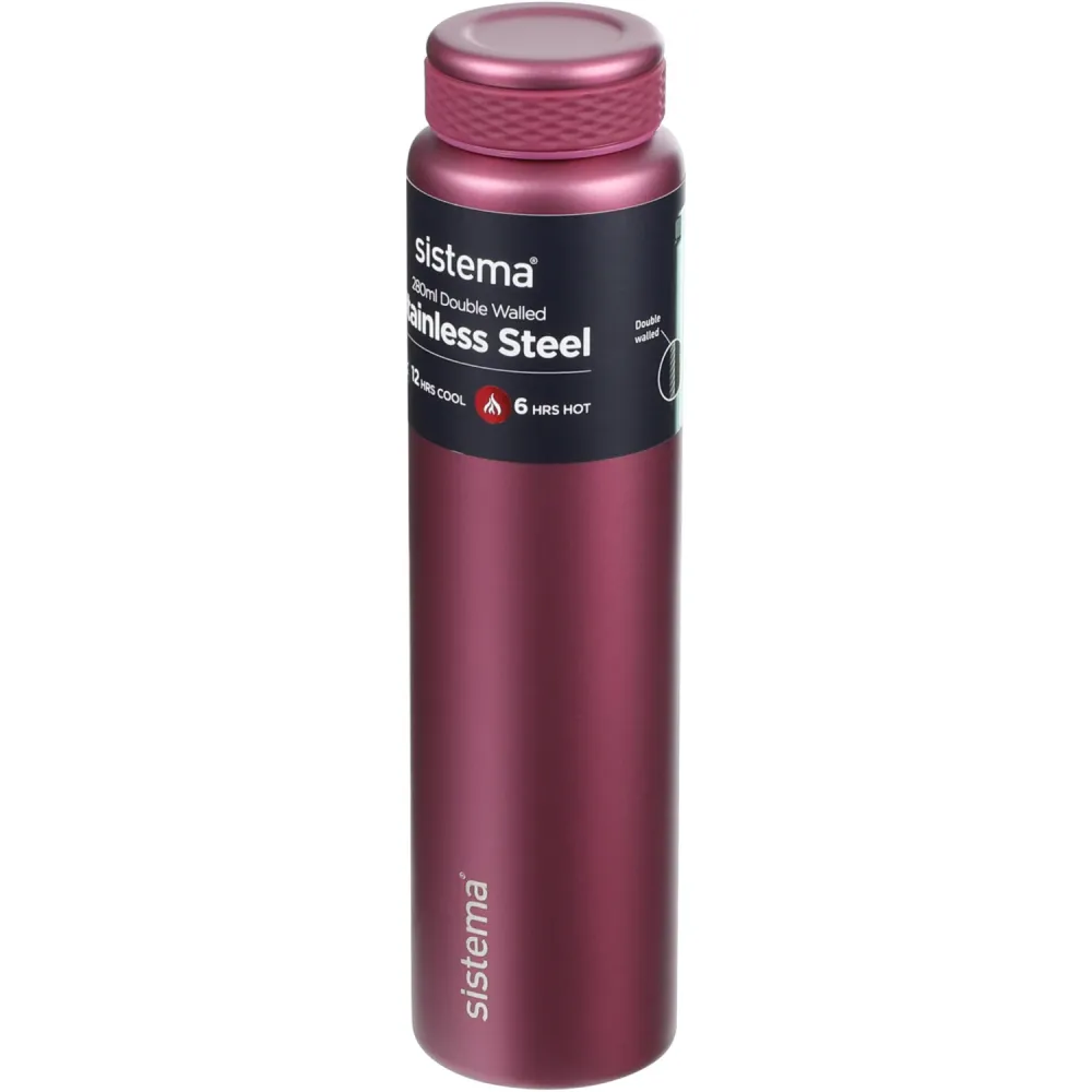 Sistema Fig Purple Stainless Steel Dricksburk 280 Ml