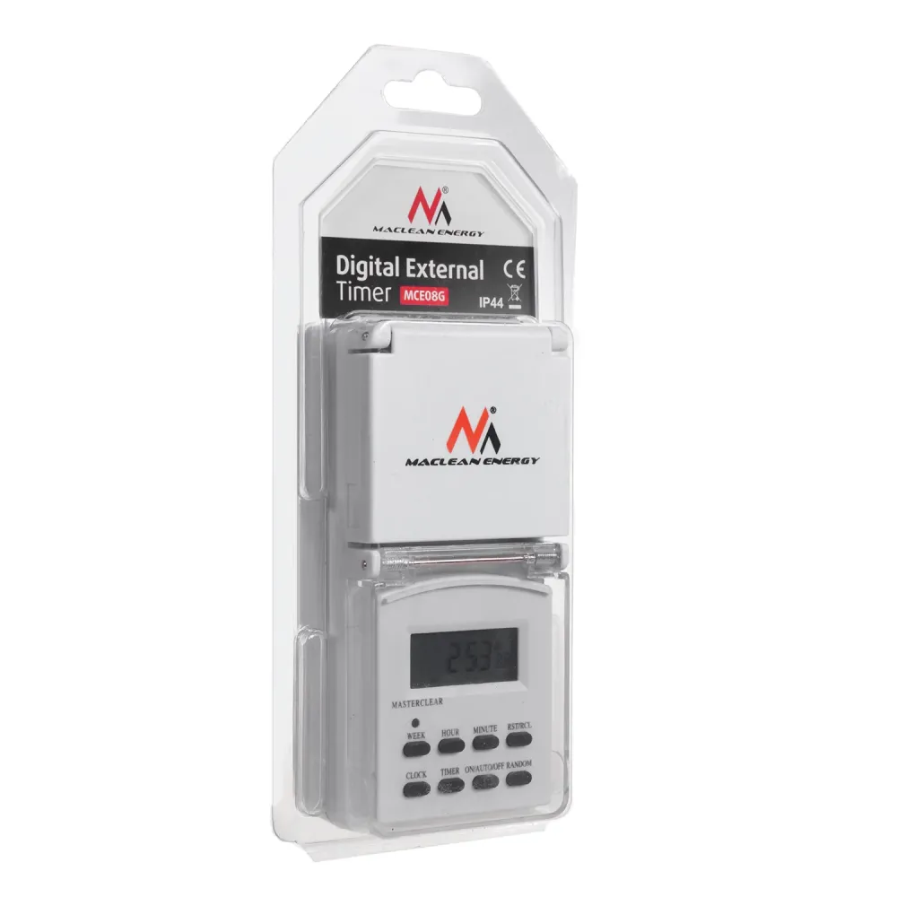 Maclean Energy extern skärmbaserad timer modell MCE08G