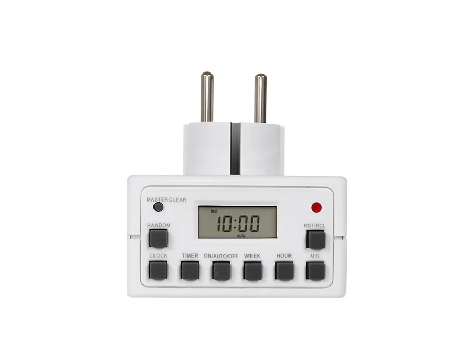 Maclean MCE30G Skärmbaserad Timer Display 10 Program Switch Timer Socket