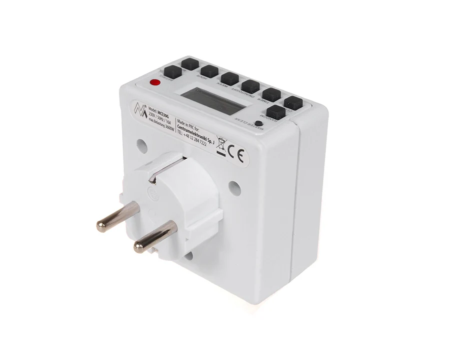 Maclean MCE30G Skärmbaserad Timer Display 10 Program Switch Timer Socket