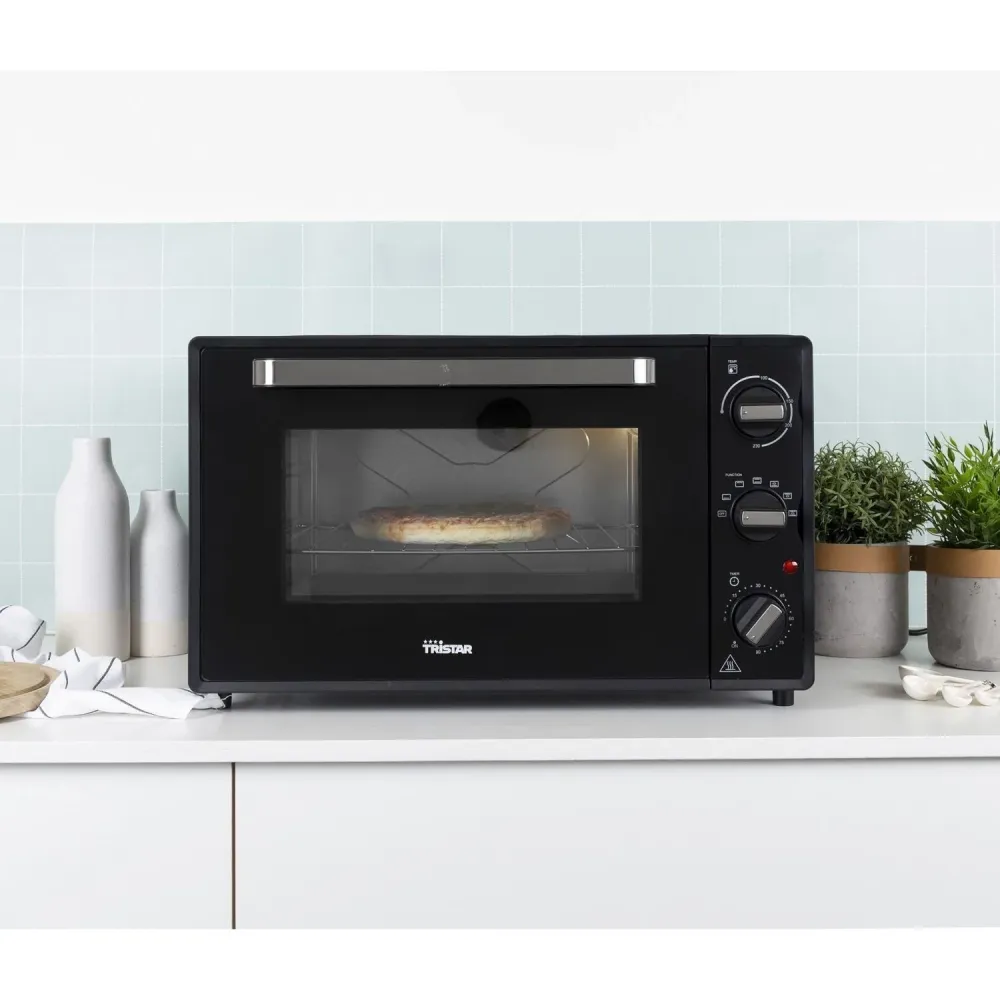 Tristar Varmluftsugn 48l Kolsvart Timer