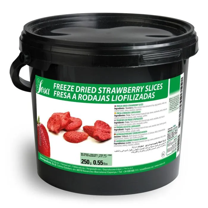 Frysta Jordgubbar i Skivor 5–7 mm – 250 g